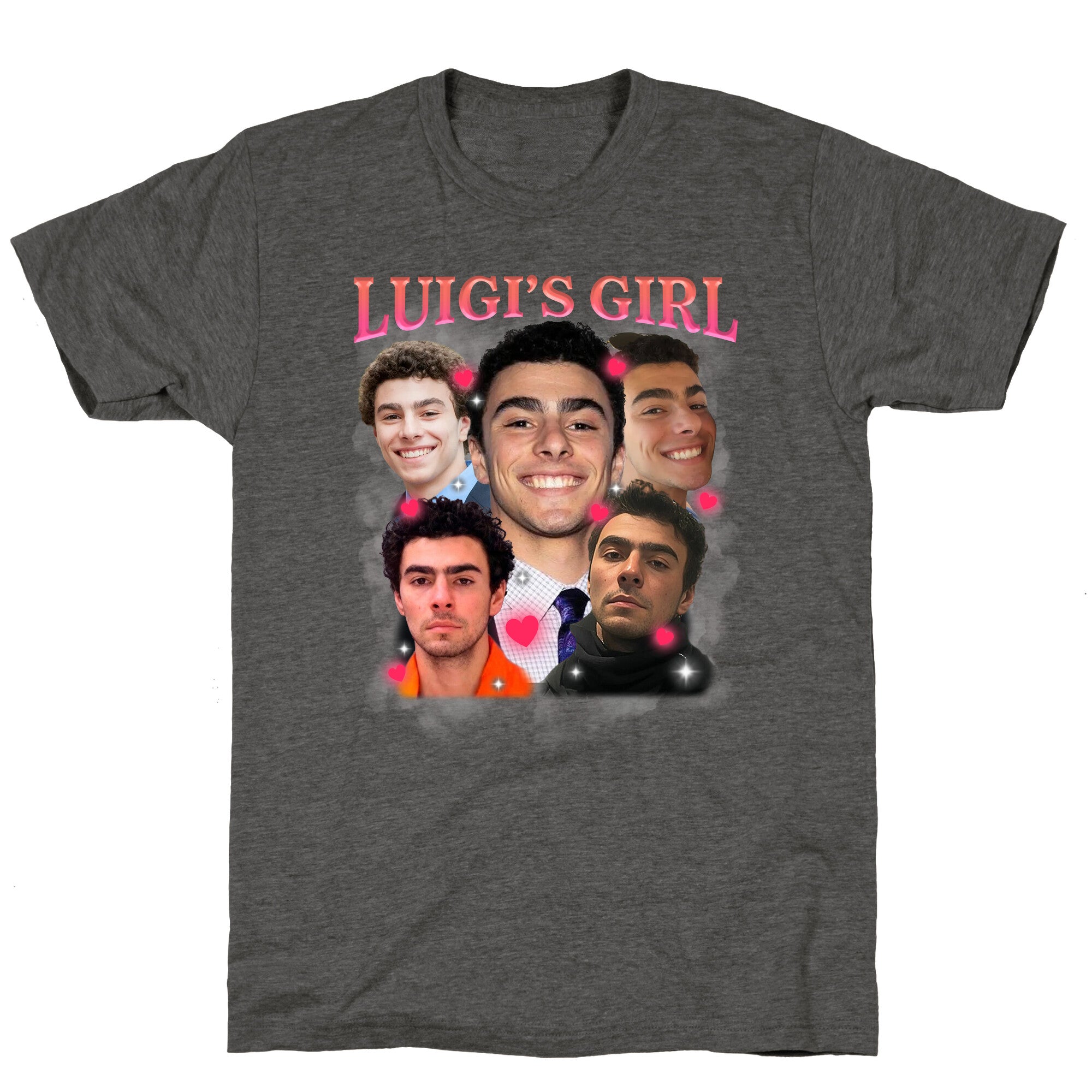 Luigis Girl Mangione Valentines Day Unisex Triblend Tee